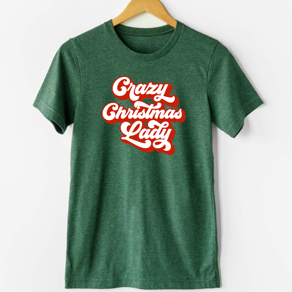 Crazy Christmas Lady Tee