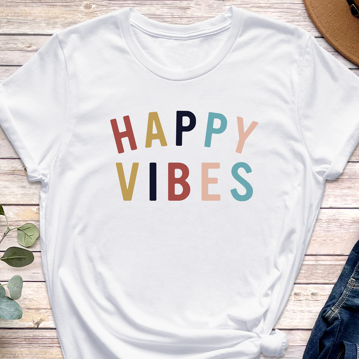 Happy Vibes Tee - Out Of Brands Office