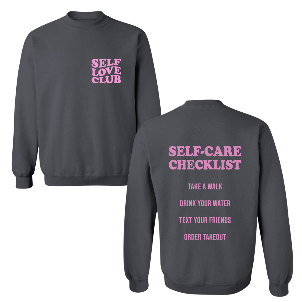 Self Care Checklist Sweatshirt